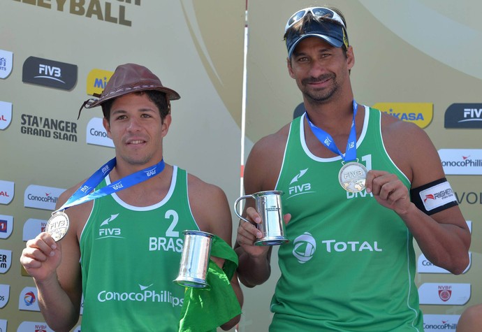 ricardo e alvaro prata grand slam da noruega volei de praia (Foto: FIVB)