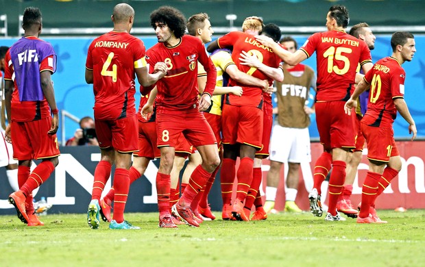 Bélgica comemoração jogo Estados Unidos (Foto: EFE)