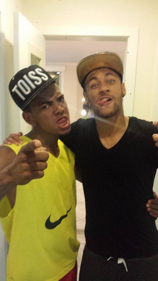 Neymar e Nego do Borel (Foto: Reprodução / Facebook)