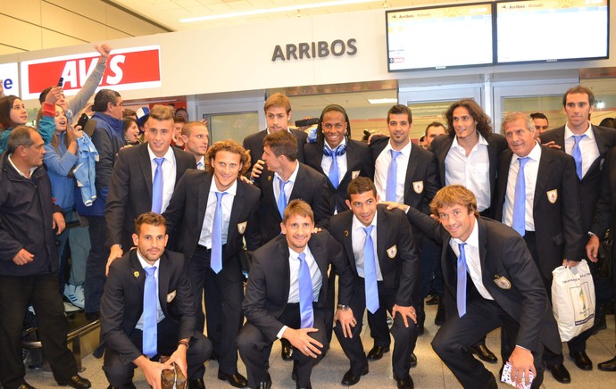 chegada Uruguai aeroporto (Foto: Amanda Kelsteman)