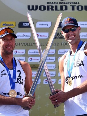 Dalhausser e Rosenthal campeões do grand slam da noruega de volei de praia (Foto: FIVB)