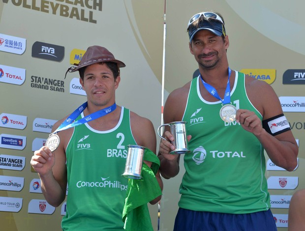 ricardo e alvaro prata grand slam da noruega volei de praia (Foto: FIVB)