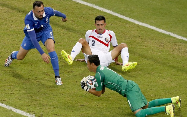 Navas Costa Rica x Grécia (Foto: EFE)