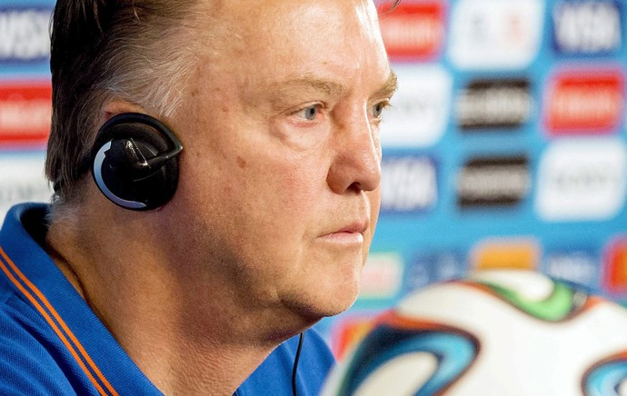 Van Gaal Holanda coletiva (Foto: Agência EFE)