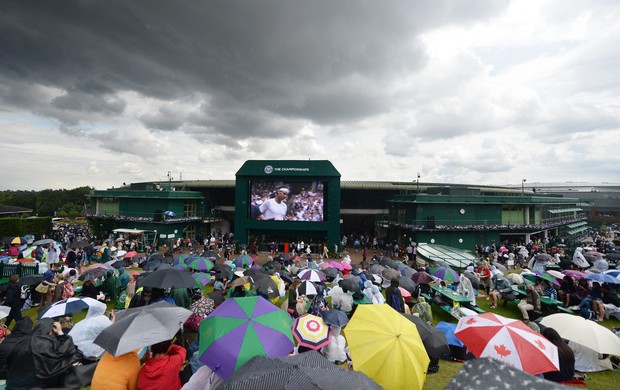 wimbledon chuva imagens do dia tenis (Foto: EFE)