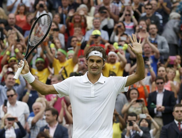 roger federer avança às oitavas de final em wimbledon (Foto: Reuters)