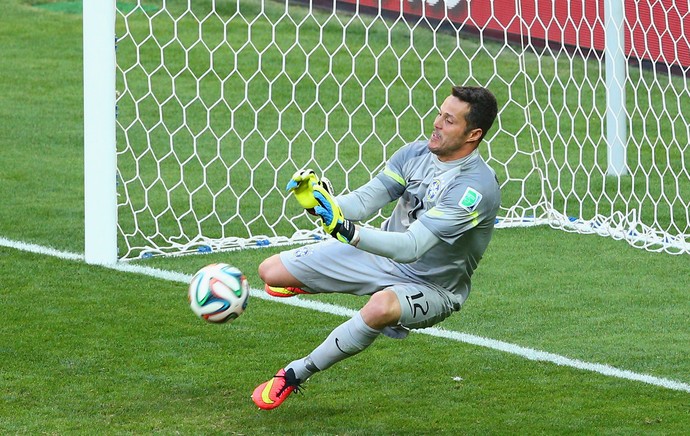 Julio Cesar brasil x chile (Foto: Getty Images)