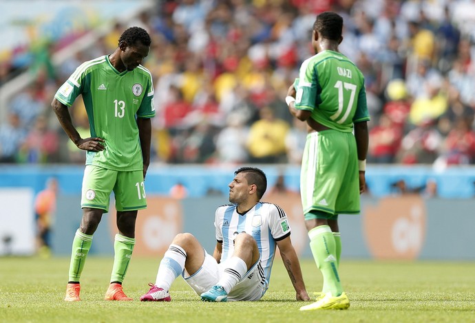 Aguero Argentina x Nigéria (Foto: EFE)