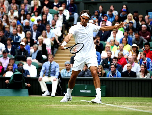 tênis Roger federer Wimbledon (Foto: Agência Getty Images)