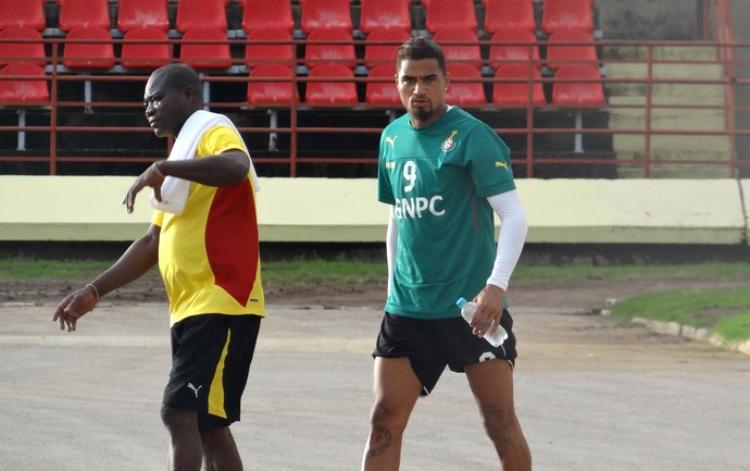 Boateng Gana treino (Foto: Viviane Leão/GloboEsporte.com)