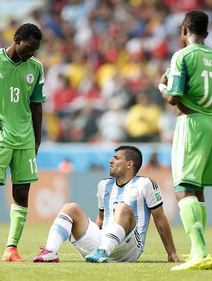 Aguero Argentina x Nigéria (Foto: EFE)