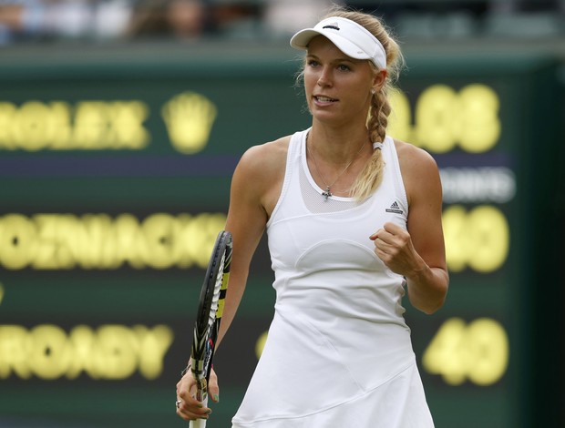 caroline wozniacki vence em wimbledon - 2ª rodada (Foto: Reuters)