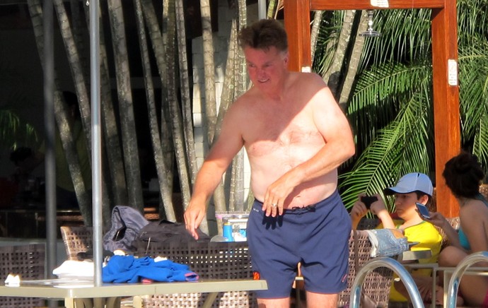 Van Gaal Holanda no Clube Caiçaras (Foto: Gustavo Rotstein)