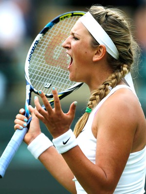 Victoria Azarenka comemoração tênis (Foto: AP)