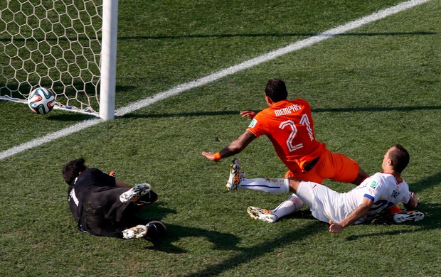 Memphis Depay   holanda x chile (Foto: Reuters)