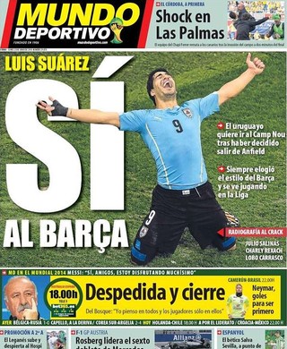 Suárez (Foto: Reprodução/Mundo Deportivo)