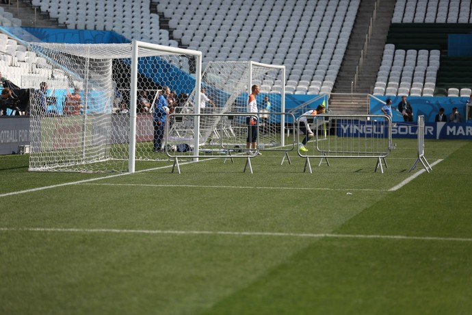 Holanda treina na Arena Corinthians (Foto: Marcos Ribolli)