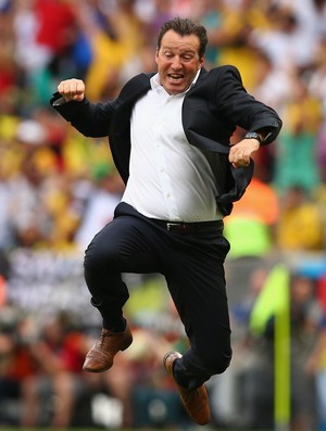 Marc Wilmots comemora gol Bélgica (Foto: Getty Images)