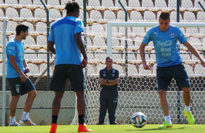 uruguai treino fechado sete lagoas copa (Foto: AUF/Divulgação)