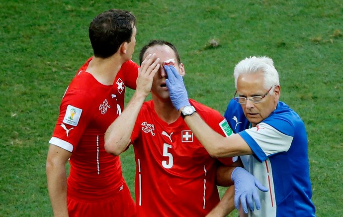 Von Bergen Suíça contusão (Foto: Agência Reuters)