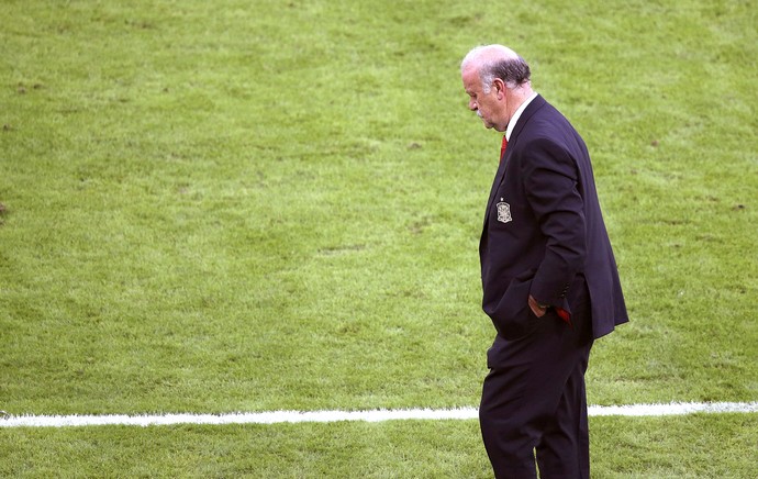 Vicente del Bosque jogo Espanha x Chile (Foto: EFE)