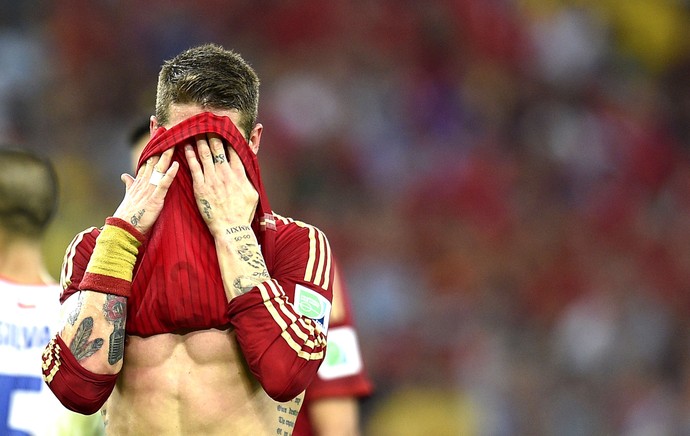 Sergio Ramos derrota Espanha  (Foto: AFP)