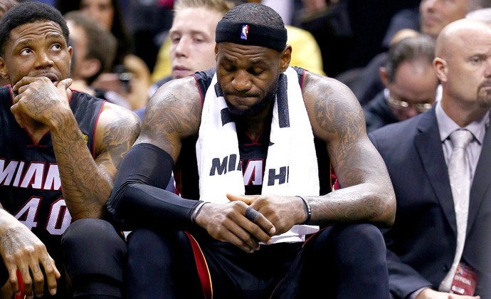 LeBron James final NBA Miami x San Antonio jogo 5 (Foto: Getty Images)