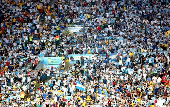 torcida da Argentina no Maracanã contra Bósnia (Foto: André Durão / Globoesporte.com)