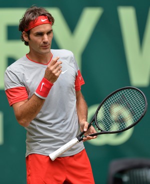  Roger Federer, campeão do ATP de Halle tenis (Foto: AFP)