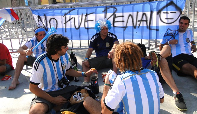 torcida Argentina maracanã (Foto: Thiago Dias)