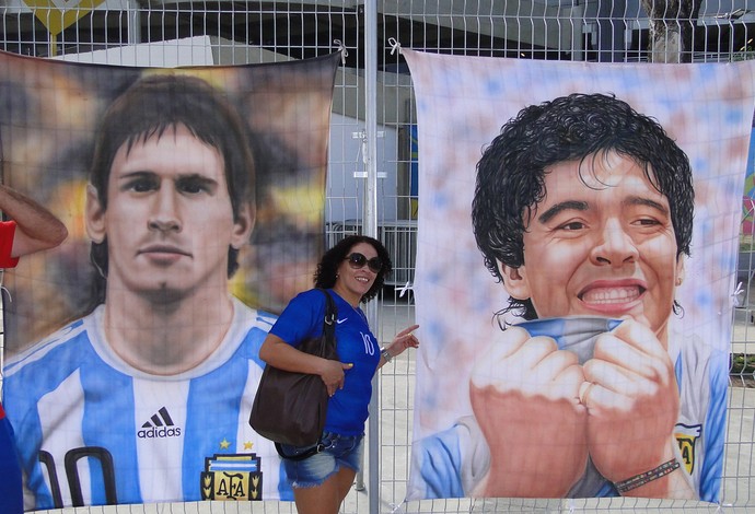 TORCIDA ARGENTINA MARACANÃ ARGENTINA X BOSNIA (Foto: Thiago Dias)