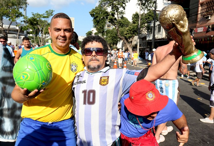 torcedores no maracanã - argentina x bósnia-herzegovina (Foto: André Durão)