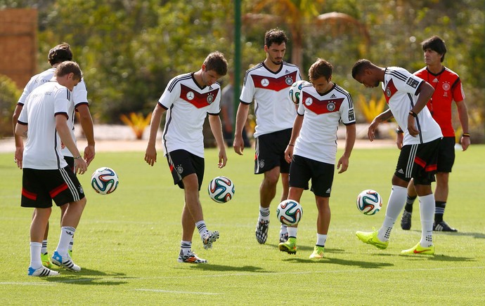 Jogadores alemanha treino (Foto: Agência Reuters)