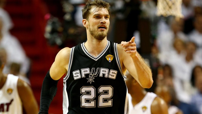 Tiago Splitter Miami Heat x San Antonio Spurs NBA (Foto: Getty Images )