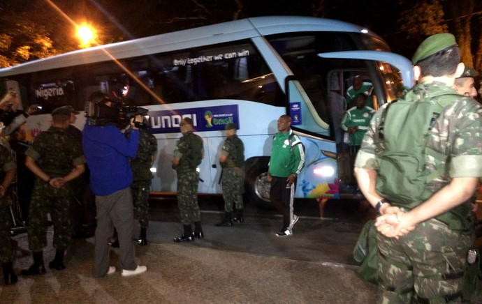 Chegada Nigéria em Campinas (Foto: Marcello Mattos de Carvalho)