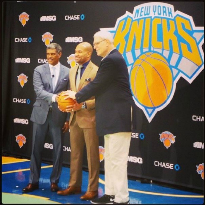 derek fisher apresentação novo técnico do NY Knicks (Foto: Reprodução/Instagram)