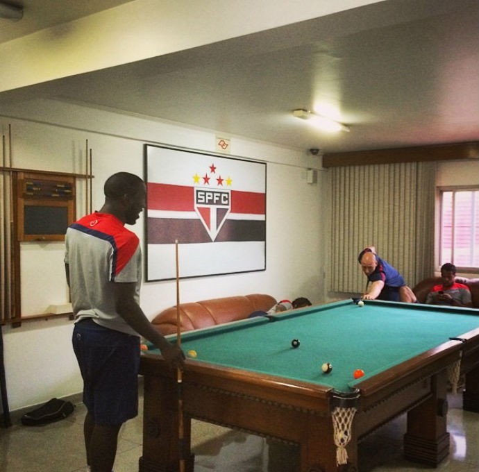 Jogadores dos EUA jogando sinuca são paulo (Foto: Reprodução Instagram)