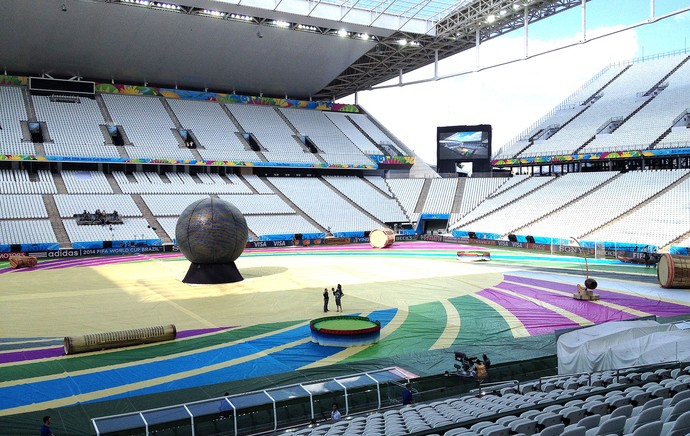 ensaio abertura Copa do Mundo estádio (Foto: Felipe Zito)