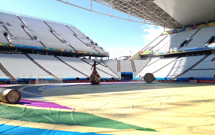 ensaio abertura Copa do Mundo estádio (Foto: Felipe Zito)