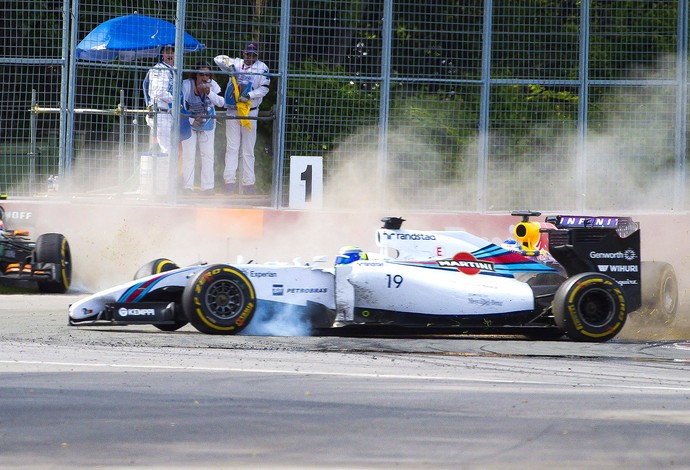 Massa batida no GP do Canadá (Foto: EFE)