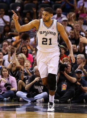 Tim Duncan, San Antonio Spurs x Oklahoma City Thunder NBA (Foto: Getty Images)