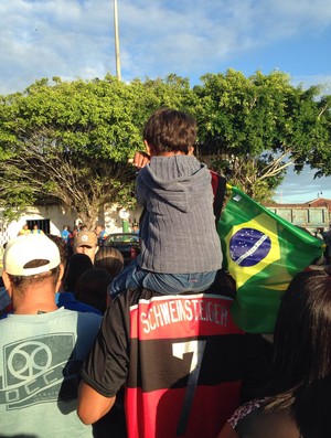 chegada da Alemanha copa do mundo (Foto: Victor Canedo)