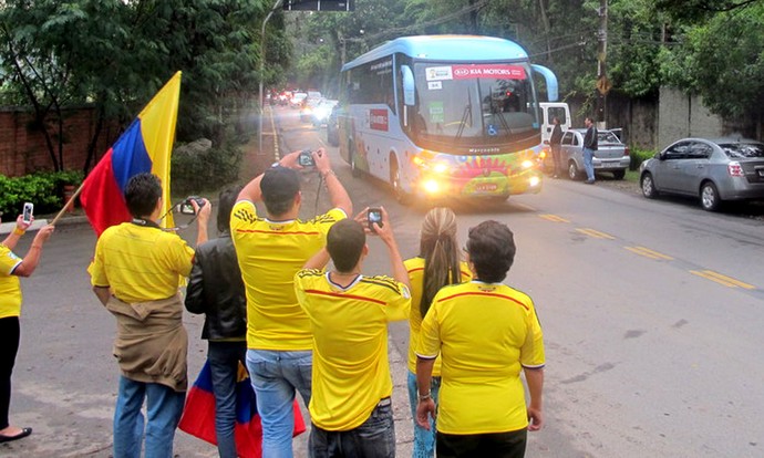 Chegada Colômbia (Foto: Marcelo Prado)