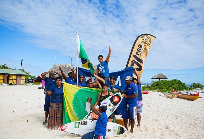 Gabriel Medina comemoração surfe Fiji (Foto: ASP)