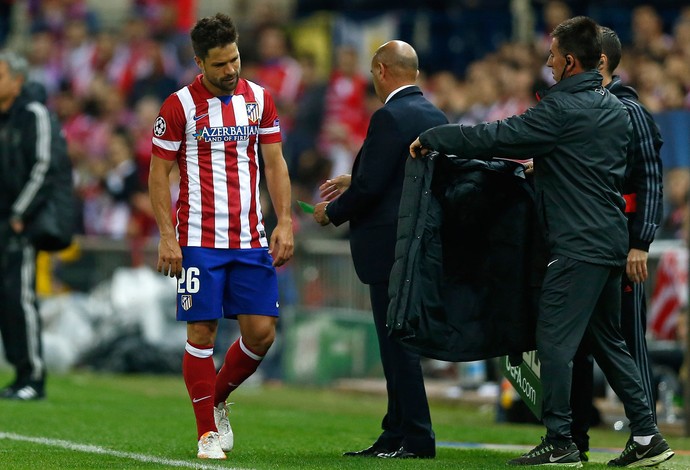 DIEGO Atlético de Madri x Chelsea (Foto: AP)