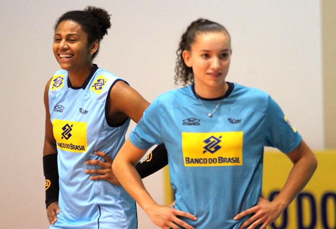 Vôlei Brasil Natália Martins e Gabi (Foto: Alexandre Arruda / CBV)