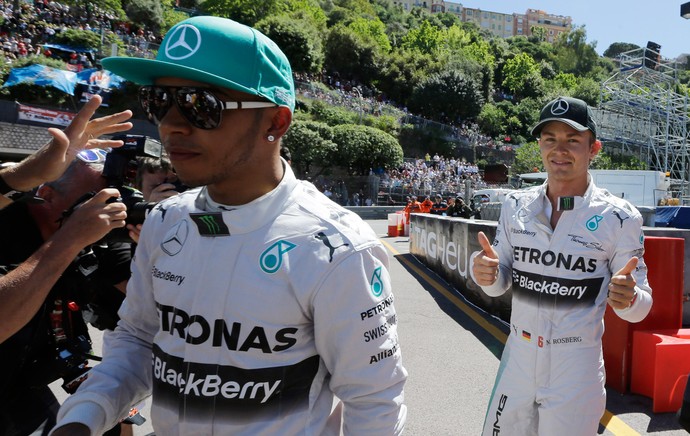 rosberg hamilton gp monaco fórmula 1 (Foto: AP)