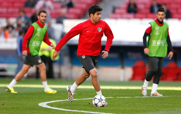 Diego Costa Treino Atlético de Madrid (Foto: Agência Reuters)