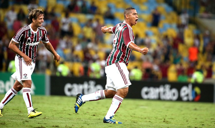 Walter comemora gol do Fluminense contra o São Paulo (Foto: André Durão)