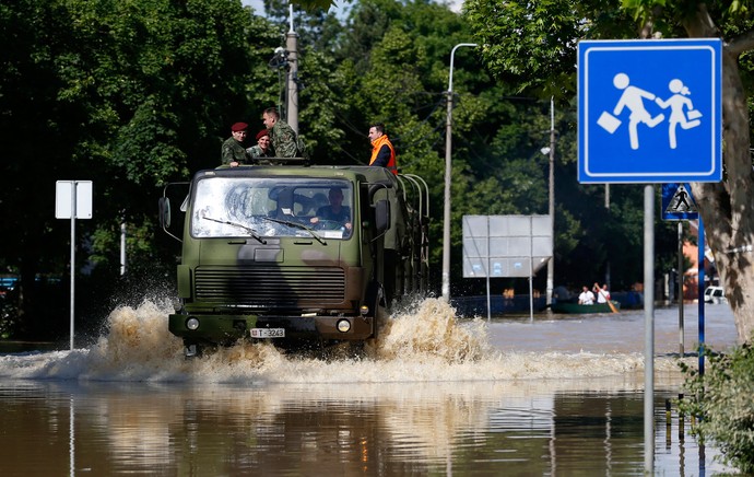 Enchente Croácia (Foto: AP)